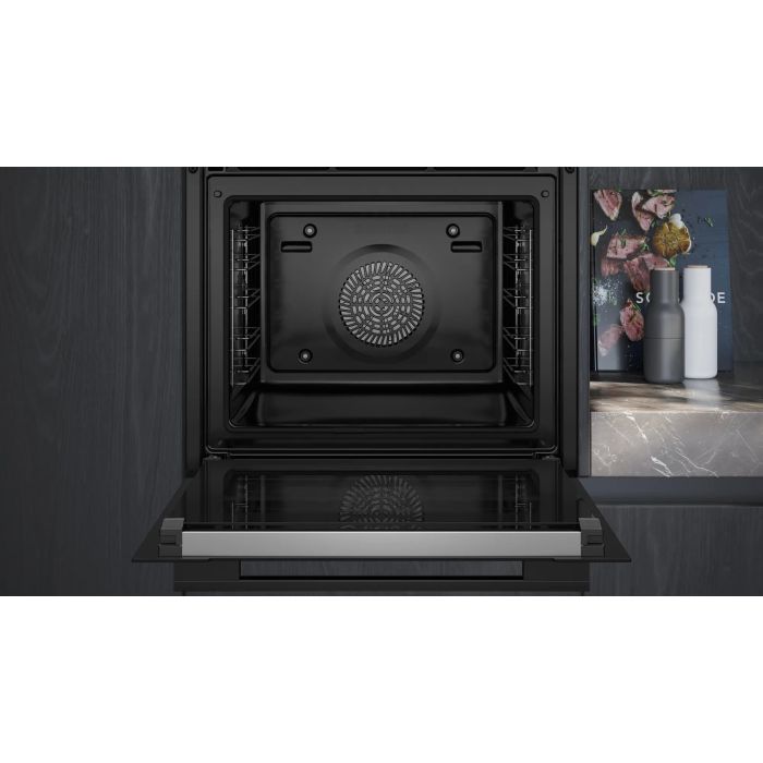 Siemens HB778G3B1B 59.4cm Built In Electric Single Oven - Black