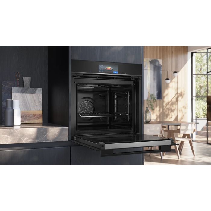 Siemens HB778G3B1B 59.4cm Built In Electric Single Oven - Black