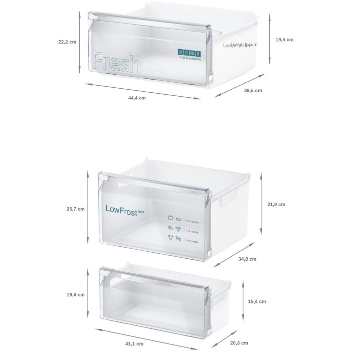 Siemens KI87VNSE0G 54.1 70/30 Integrated Low Frost Fridge Freezer