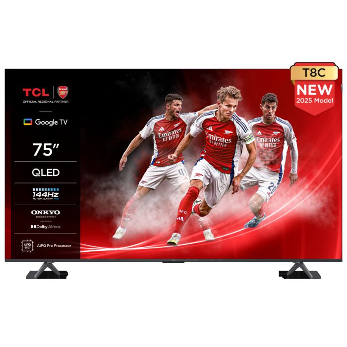 TCL 75T8C-UK 75inch 4K QLED HDR Ultra HD Google TV