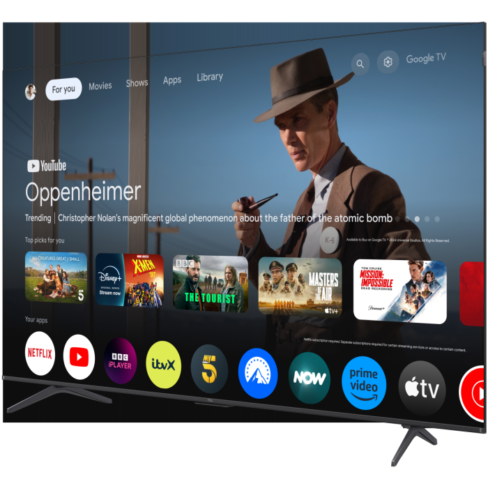 TCL 75T8C-UK 75inch 4K QLED HDR Ultra HD Google TV