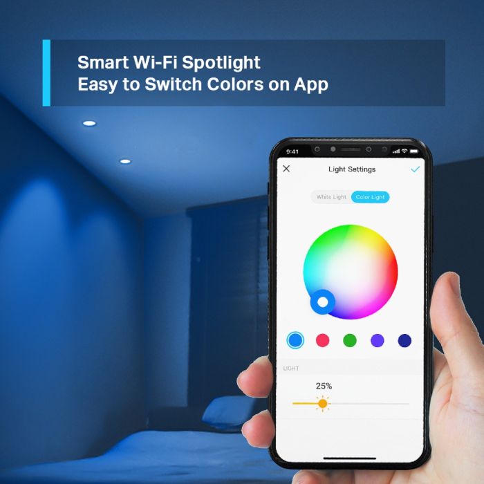 TP-LINK TAPOL630 Tapo Smart Wi-Fi Spotlight - 4 pack - Multi-colour