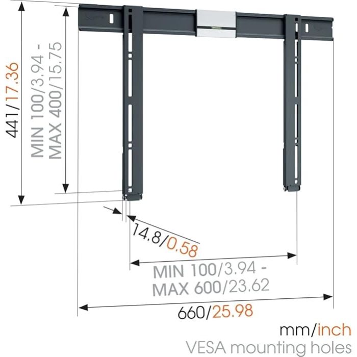 Vogels THIN 515 Ultra thin LED wall mount
