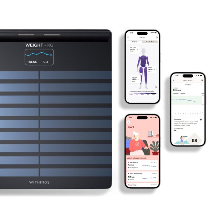 WITHINGS WBS08 Body Scan Smart Scale - Black