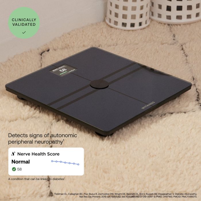 WITHINGS WBS12B Body Comp Smart Scale - Black